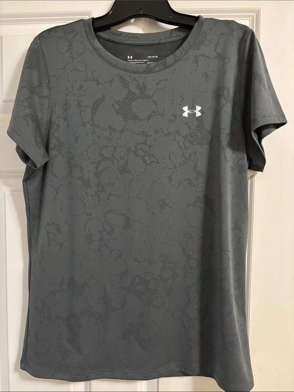Under Armour Women’s Short Sleeve Crew Tee - Gray with Subtle Texture